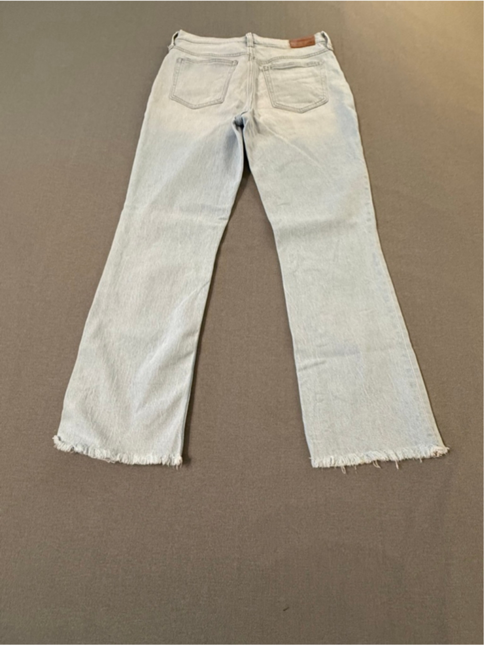J.Crew Demi-Boot Crop jeans light blue copper button fly SZ 27T - Picture 4 of 12